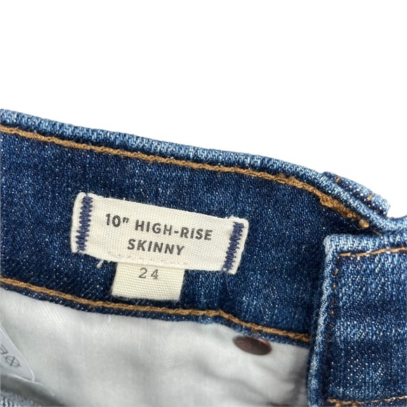 Madewell 10" High Rise Tulip Hem Skinny Jeans‎ Size 24 - Picture 8 of 12